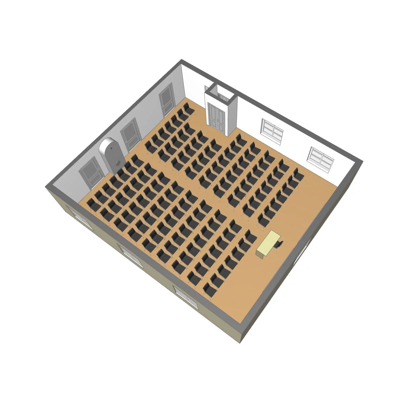 Hertig Karls Sal Vy1 Parkettsittning 120 pl